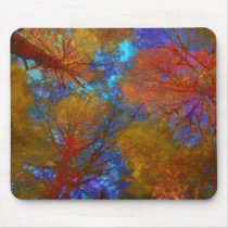 GoldRedBlueTrees 0.5691 mousepads by LeahCDixon GoldRedBlueTrees 0.5691 mousepads