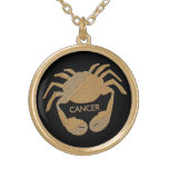Goldy Cancer Crab  Zodiac Locket