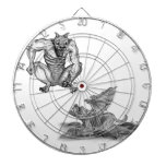 Golem - Dargoyle black and white Design Dartboards
