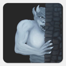 GOLEM - Gargoyle Square Stickers