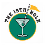 golf 19th hole drink time humor posters