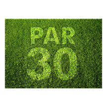 Golf 30th Birthday Party Invite