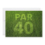 Golf 40th Birthday Party Invites
