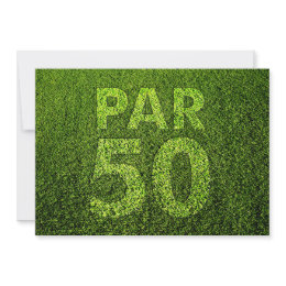 Golf 50th Birthday Party Invitations