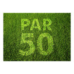 Golf 50th Birthday Party Invitations