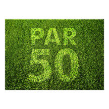 Golf 50th Birthday Party Invitations