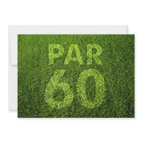 Golf 60th Birthday Party Custom Announcements