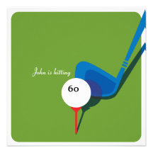 Golf 60th Birthday - Still Swinging! Custom Announcements