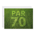 Golf 70th Birthday Party Custom Invitations