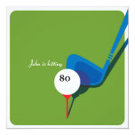 Golf 80th Birthday - Still Swinging! Card