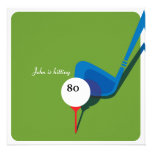 Golf 80th Birthday - Still Swinging! Custom Invites