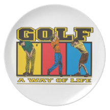 Golf A Way of Life Party Plates