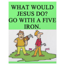 golf and jesus joke letterhead