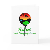 Golf and retirement cards