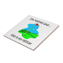 golf and retirement ceramic tile