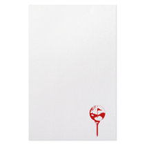 golf art customized stationery