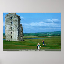 Golf at Lahinch, County Clare, Ireland in Europe Print