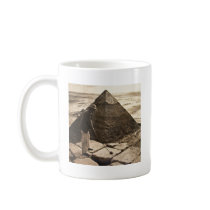 Golf at the Pyramid Sepia Toned Mug
