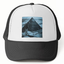 Golf at the Pyramid Vintage Blue Toned Trucker Hat