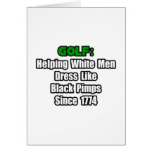 Golf Attire Humor Greeting Card
