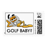 Golf Baby Postage Stamp