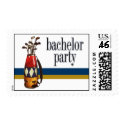 Golf Bachelor Party Stamp