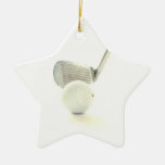 Golf Ball and Club Ornament
