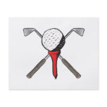 golf ball and clubs crossbones flyers