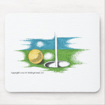 Golf Ball and Hole mousepads