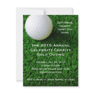 Golf Ball and Turf Custom Golf Outing Invitations invitation Golf Ball and Turf Custom Golf Outing Invitations invitation