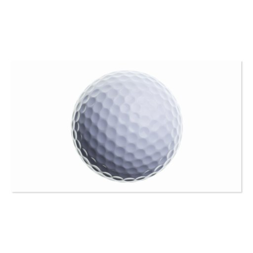 Golf Ball Background Customized Template Business Cards (front side)