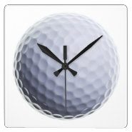 Golf Ball Background Customized Template Square Wall Clock