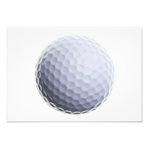 Golf Ball Background Customized Template Invite