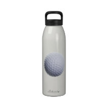 Golf Ball Background Customized Template Water Bottle