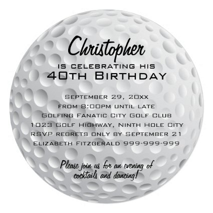 Golf Ball Birthday Party