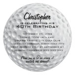 Golf Ball Birthday Party Personalized Invites