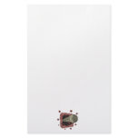 golf ball breaking through brick wall stationery design