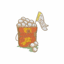 Golf Ball Bucket embroidered shirts by ZazzleEmbroidery Golf Ball Bucket embroidered shirts