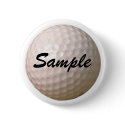 Golf Ball Button by personalmatters Golf Ball Button
