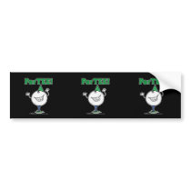 Golf Ball Character ParTEE! bumper stickers