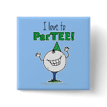 Golf Ball Character ParTEE! Pins