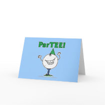Golf Ball Character ParTEE! Card