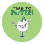 Golf Ball Character ParTEE! Stickers