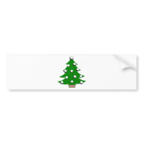Golf Ball Christmas Tree bumper stickers