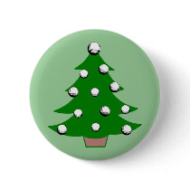 Golf Ball Christmas Tree buttons by LushLaundry Golf Ball Christmas Tree buttons