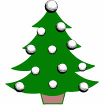 Golf Ball Christmas Tree Photo Sculptures