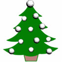 Golf Ball Christmas Tree photo sculptures