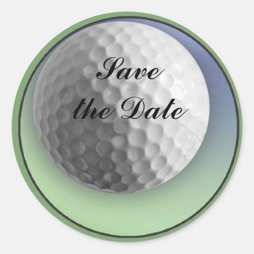 Golf Ball Classic Round Sticker Zazzle