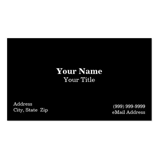 Golf Ball (Closeup) Business Card Template (back side)