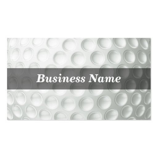 Golf Ball (Closeup) Business Card Template